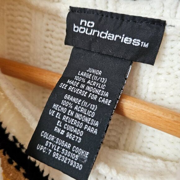 EUC VINTAGE STYLE NO BOUNDARIES MOCK NECK STRIPED CHENILLE SOFT SWEATER TOP L JR - Picture 14 of 16